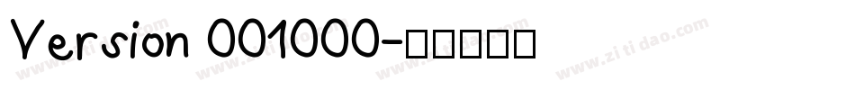 Version 001000字体转换